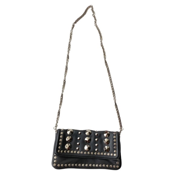 Be&D Studded Gray Clutch/ Cross body bag - Picture 1 of 8